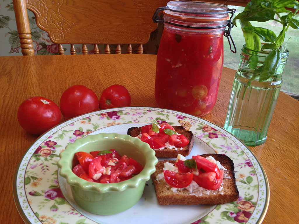 Summer tomatoes taste the best!