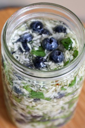 Blueberry Spinach Kraut