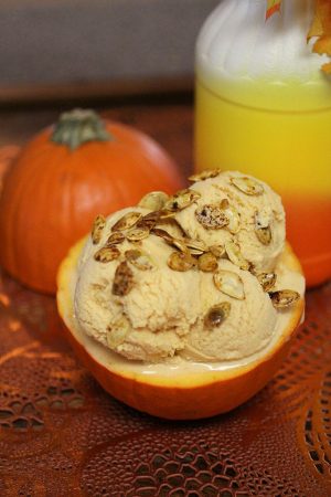 Pumpkin kefir ice cream 3