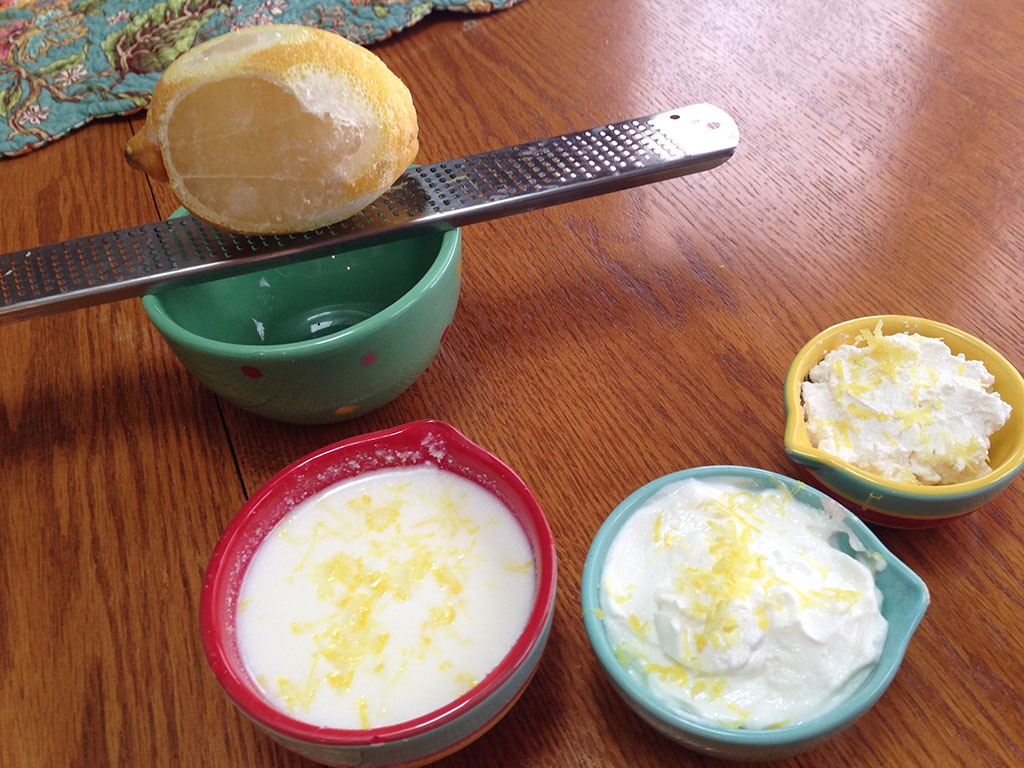 Kefir or Yogurt with Frozen Lemon Cultured Food Life