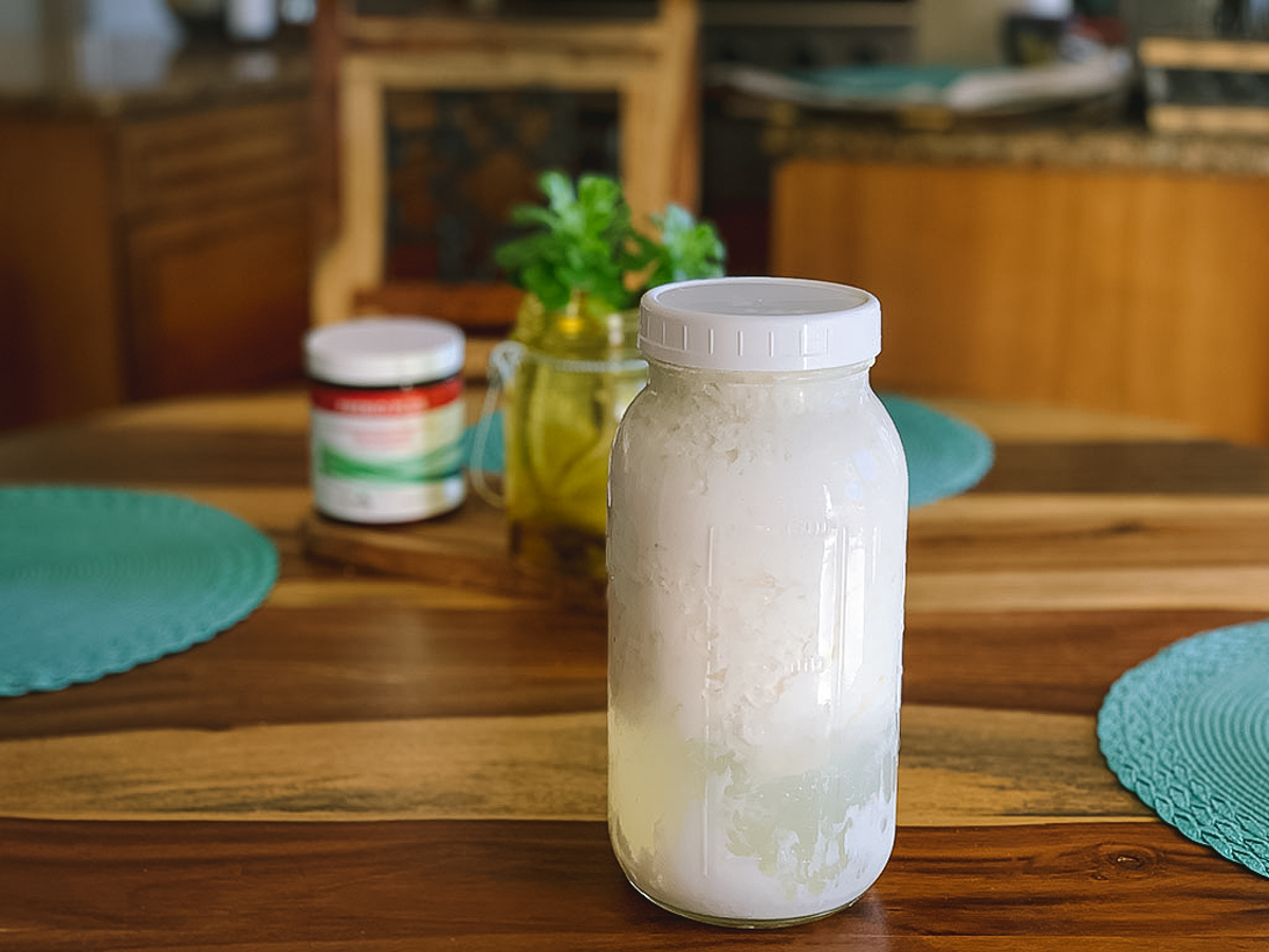 Kefir separating 6 Kefir separating 6