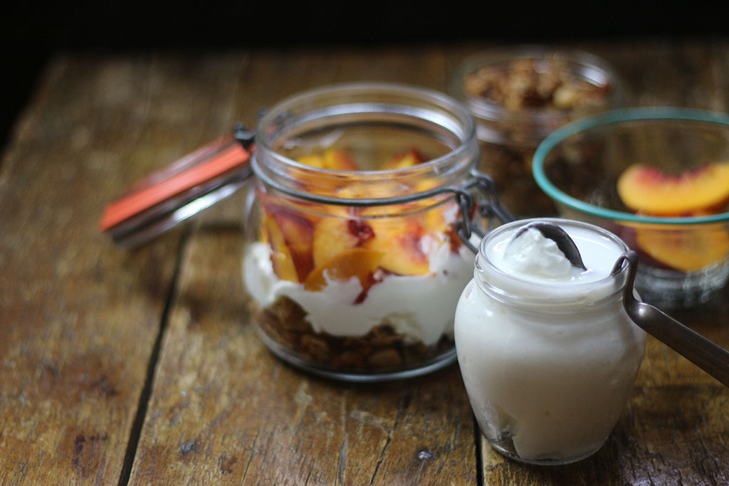 Yogurt and Peaches