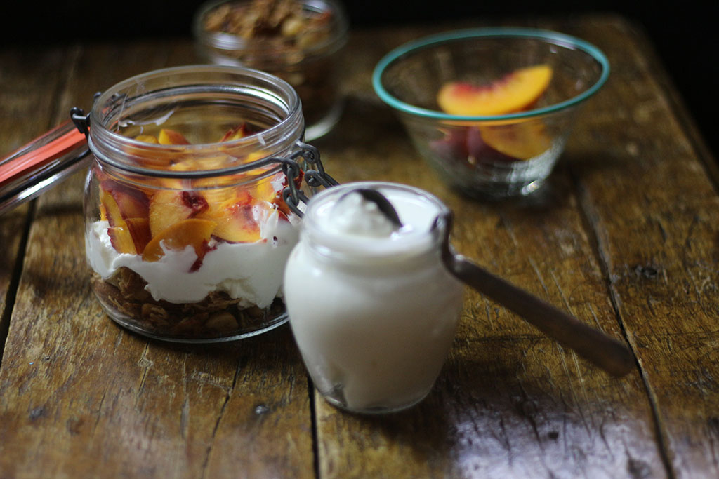 Yogurt and Peaches