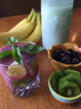 Kiwi and Blackerry Kefir Kiwi and Blackerry Kefir