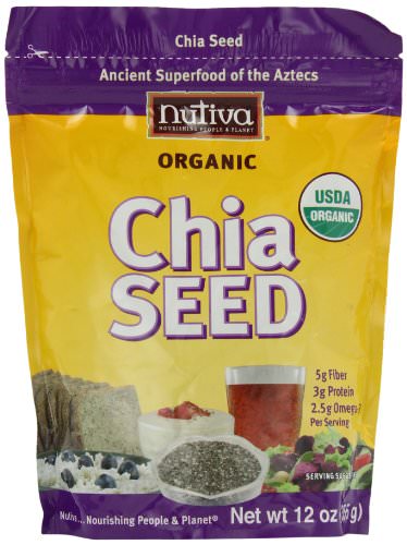 Nutiva Organic Chia Seeds, 12-Ounce Bag