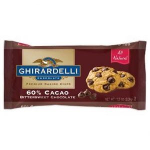 Ghirardelli 60% Cacao Bittersweet Chocolate Baking Chips, 11.5 oz.