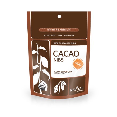 Navitas Naturals Organic Raw Cacao Nibs, 8-Ounce Pouches