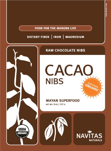 Navitas Naturals Organic Raw Cacao Nibs, 8-Ounce Pouches