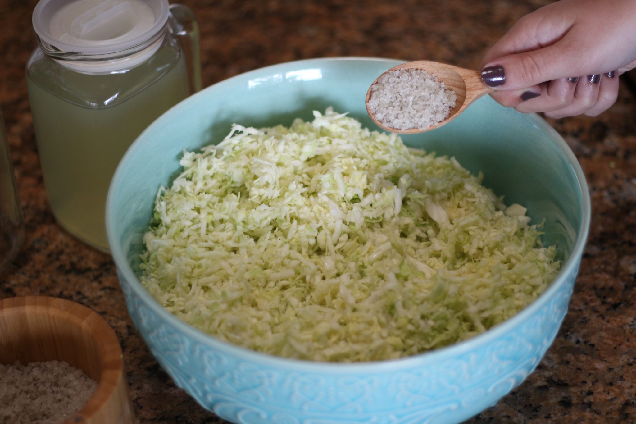 cultured veggies with salt