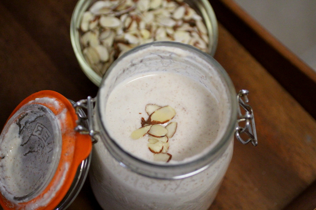 almond nut kefir