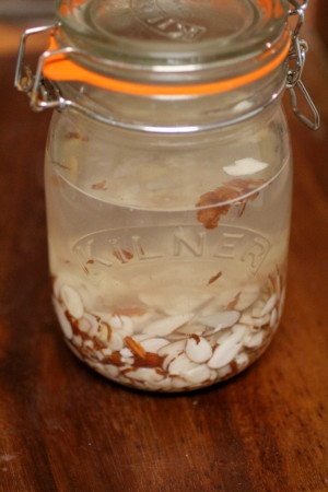 almonds soaking
