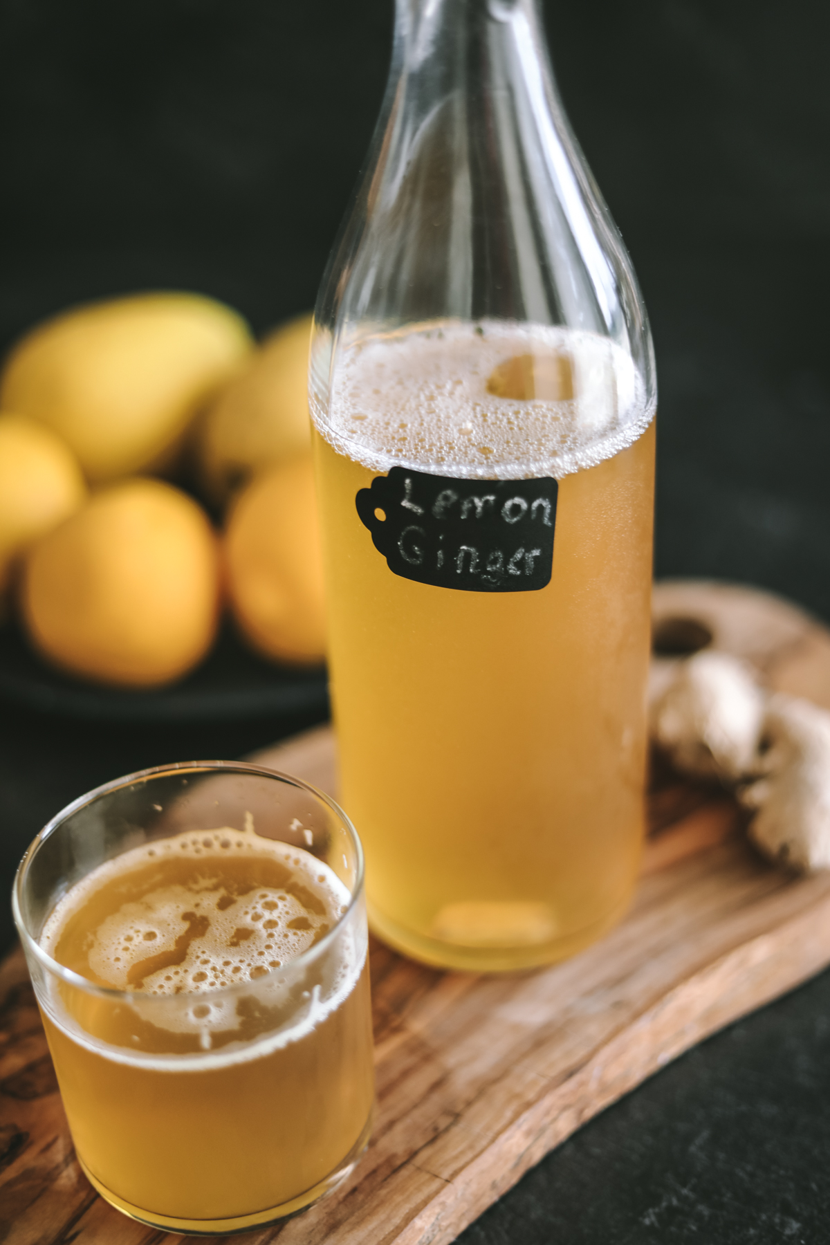 Lemon Ginger Kombucha Lemon Ginger Kombucha