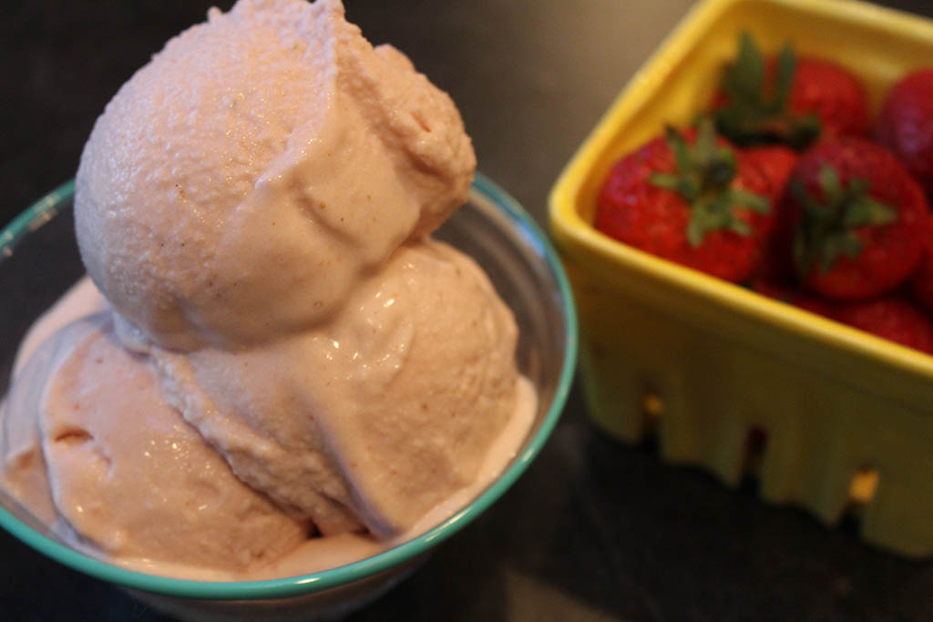 Strawberry Kefir ice cream