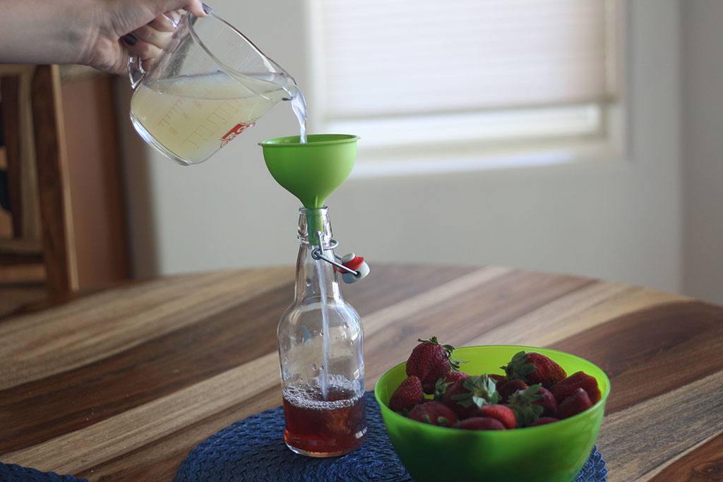 Pouring Water Kefir