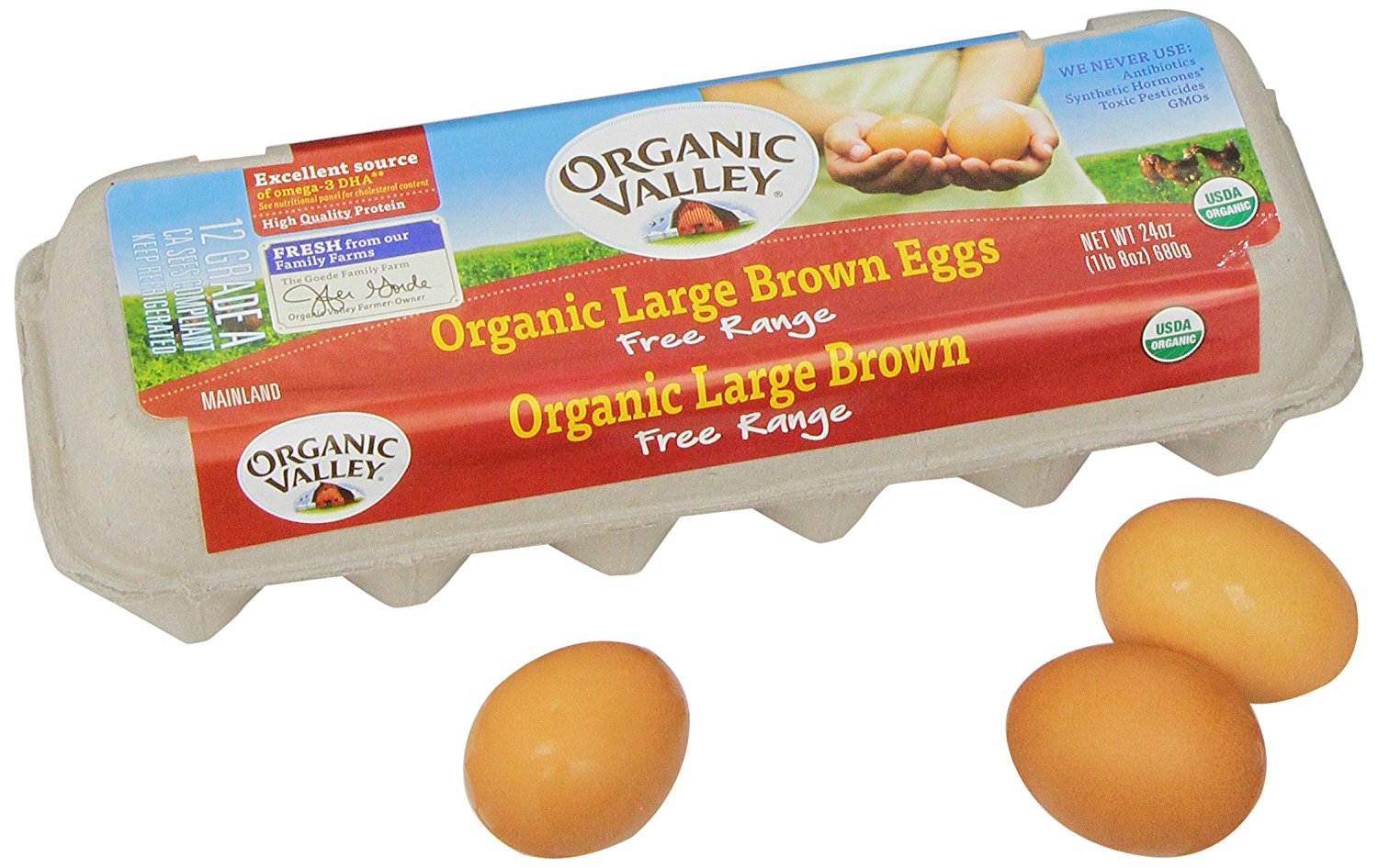 Healthy Organic Large Eggs