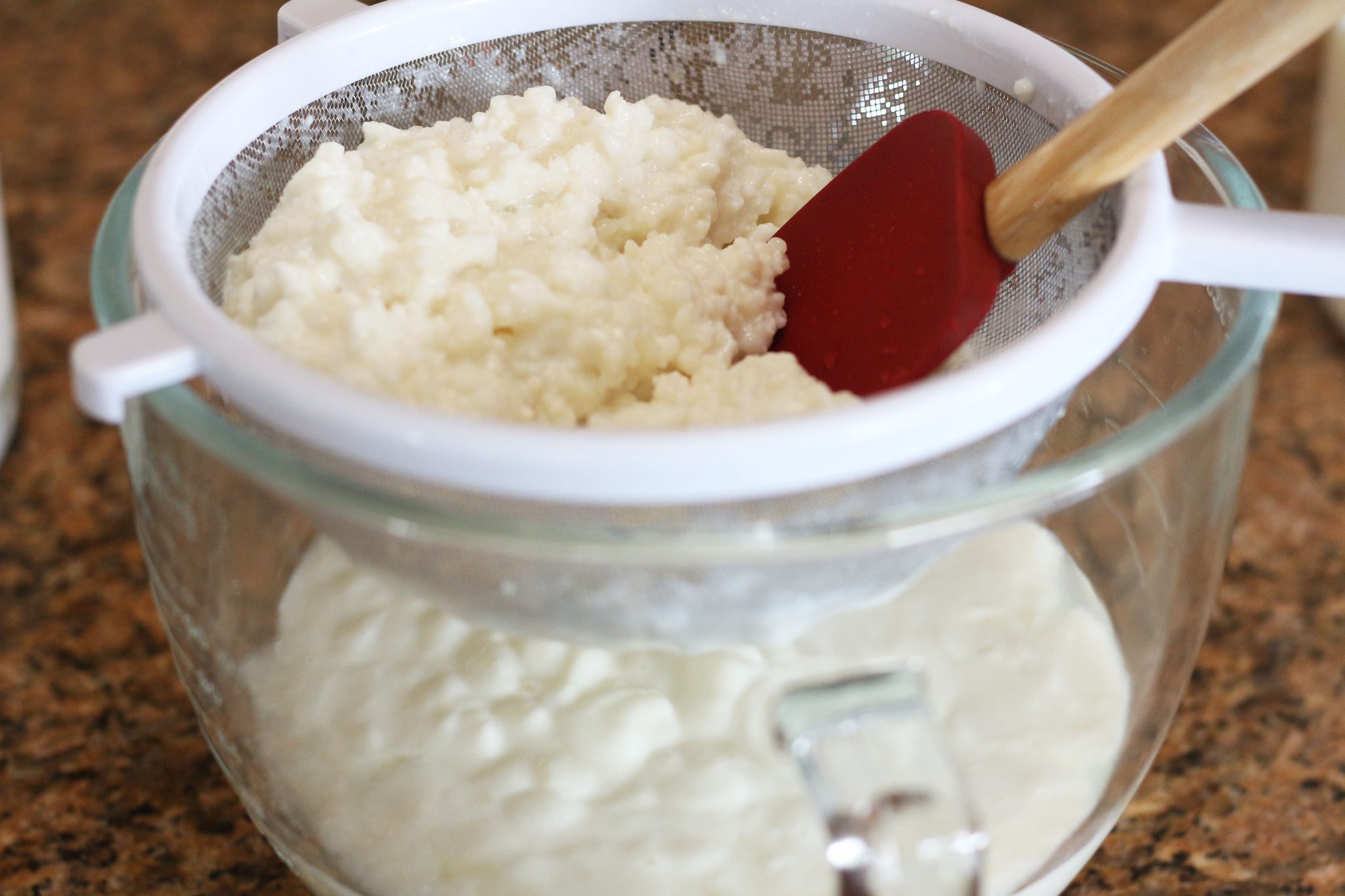 Kefir Straining