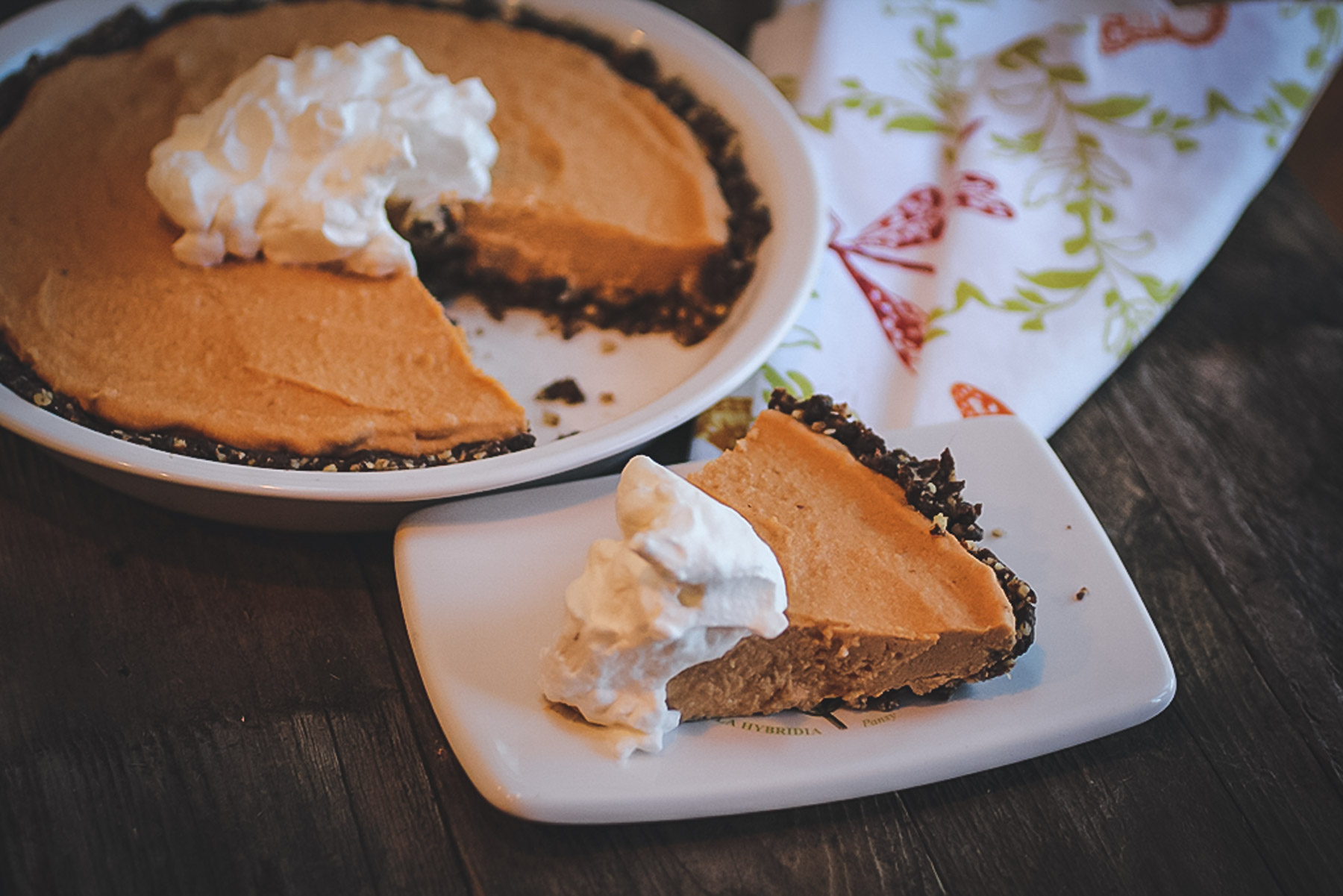 Raw Kefir Pumpkin Pie