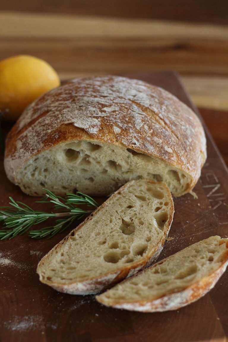 Lemon Rosemary Sourdough Bread Cultured Food Life