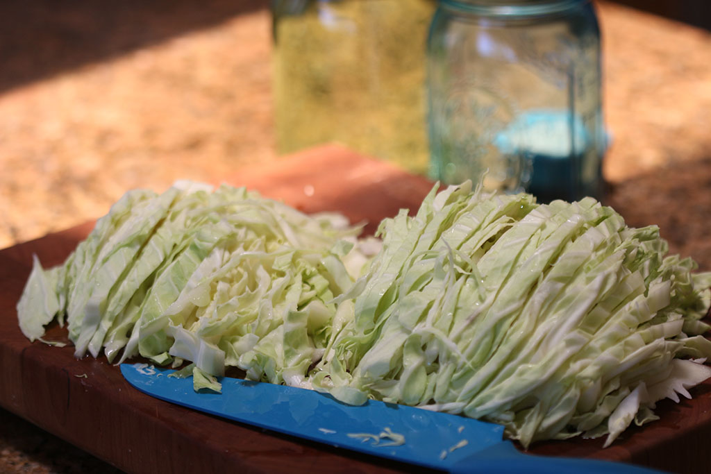 How to shred cabbage (food processor and by hand)