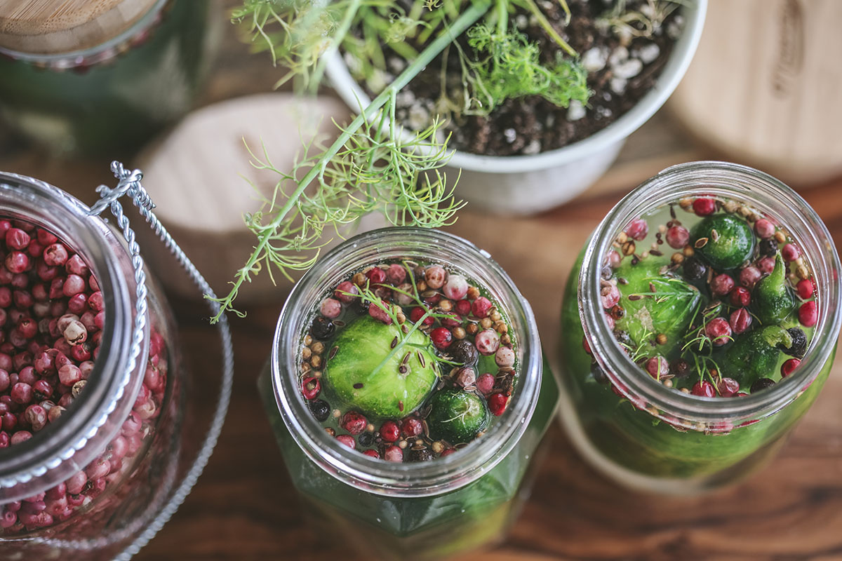 Pickled peppercorns