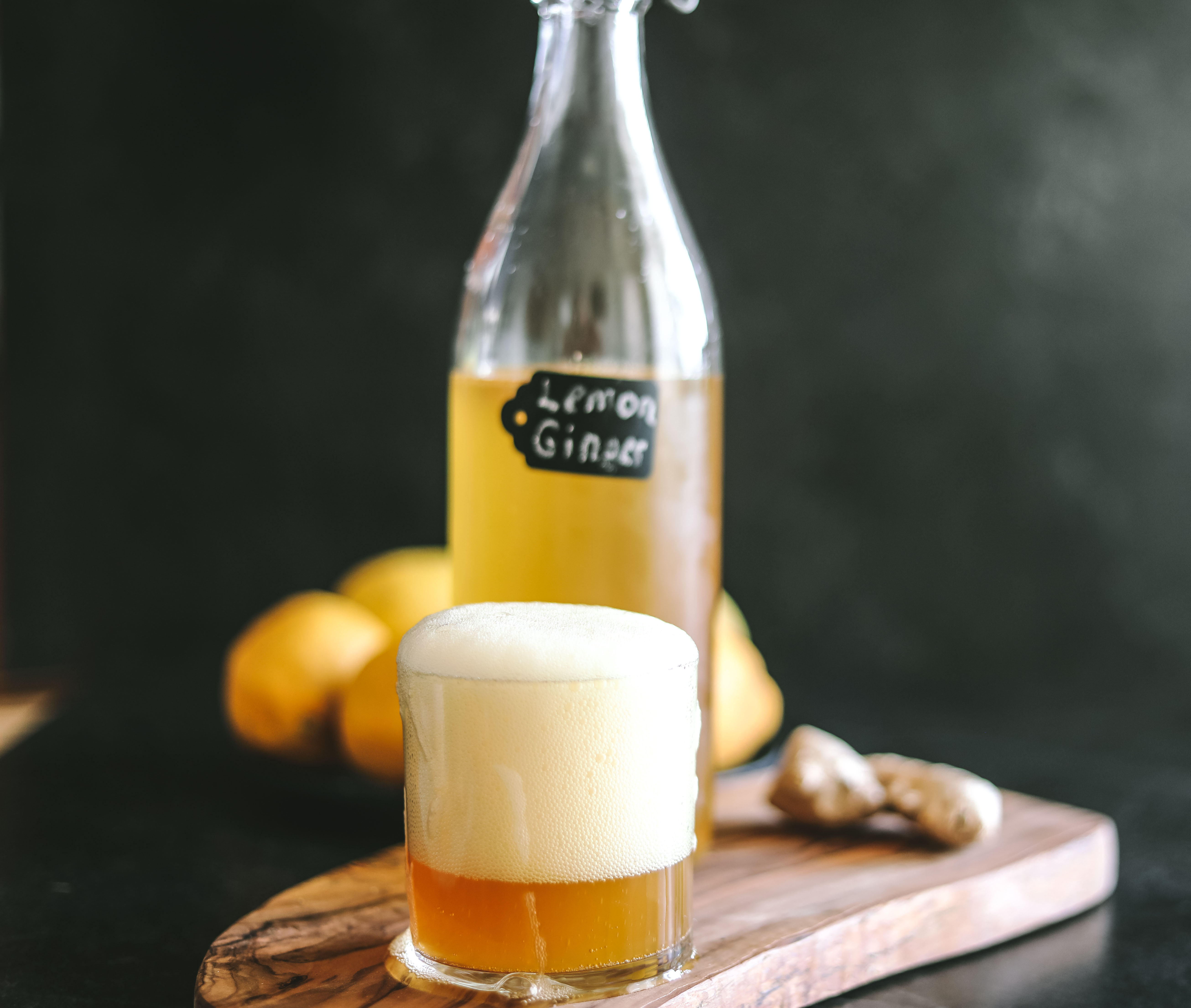 Lemon Ginger Kombucha Lemon Ginger Kombucha
