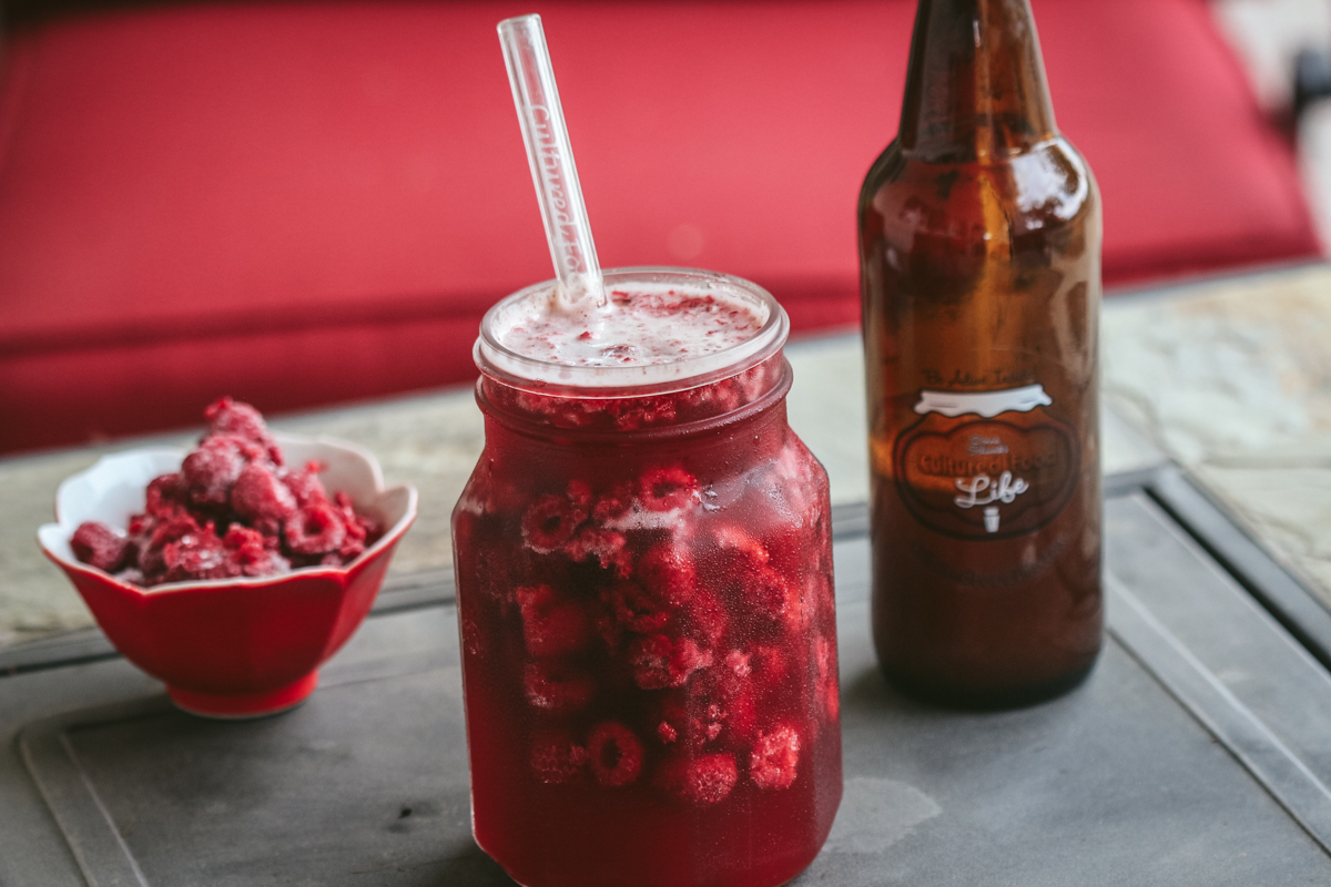 Raspberry Kombucha