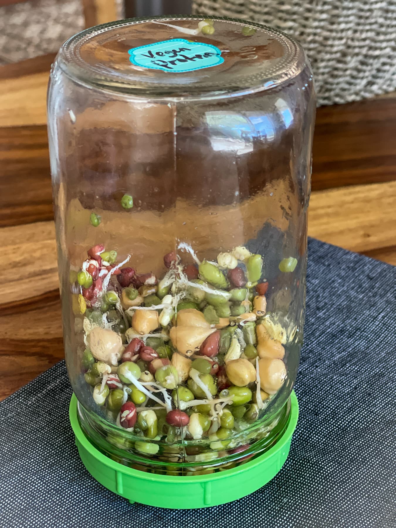 GROWING SPROUTS IN MASON JARS 