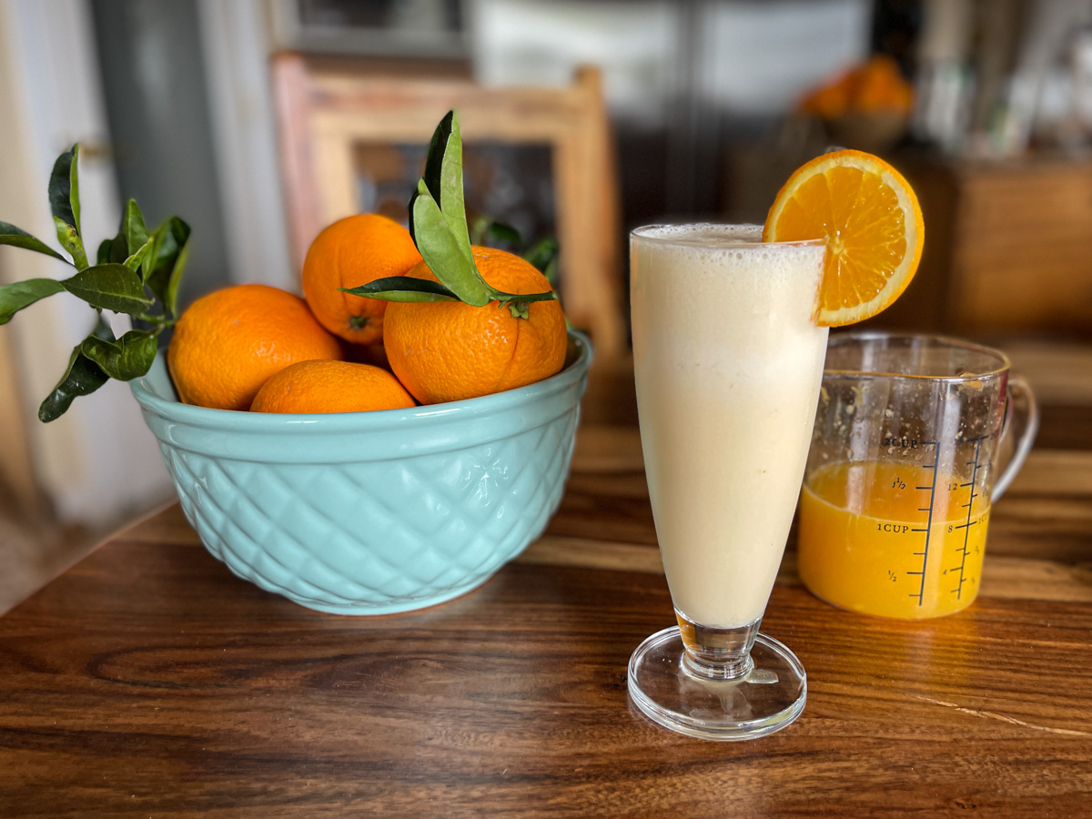 Orange Juice kefir smoothie2