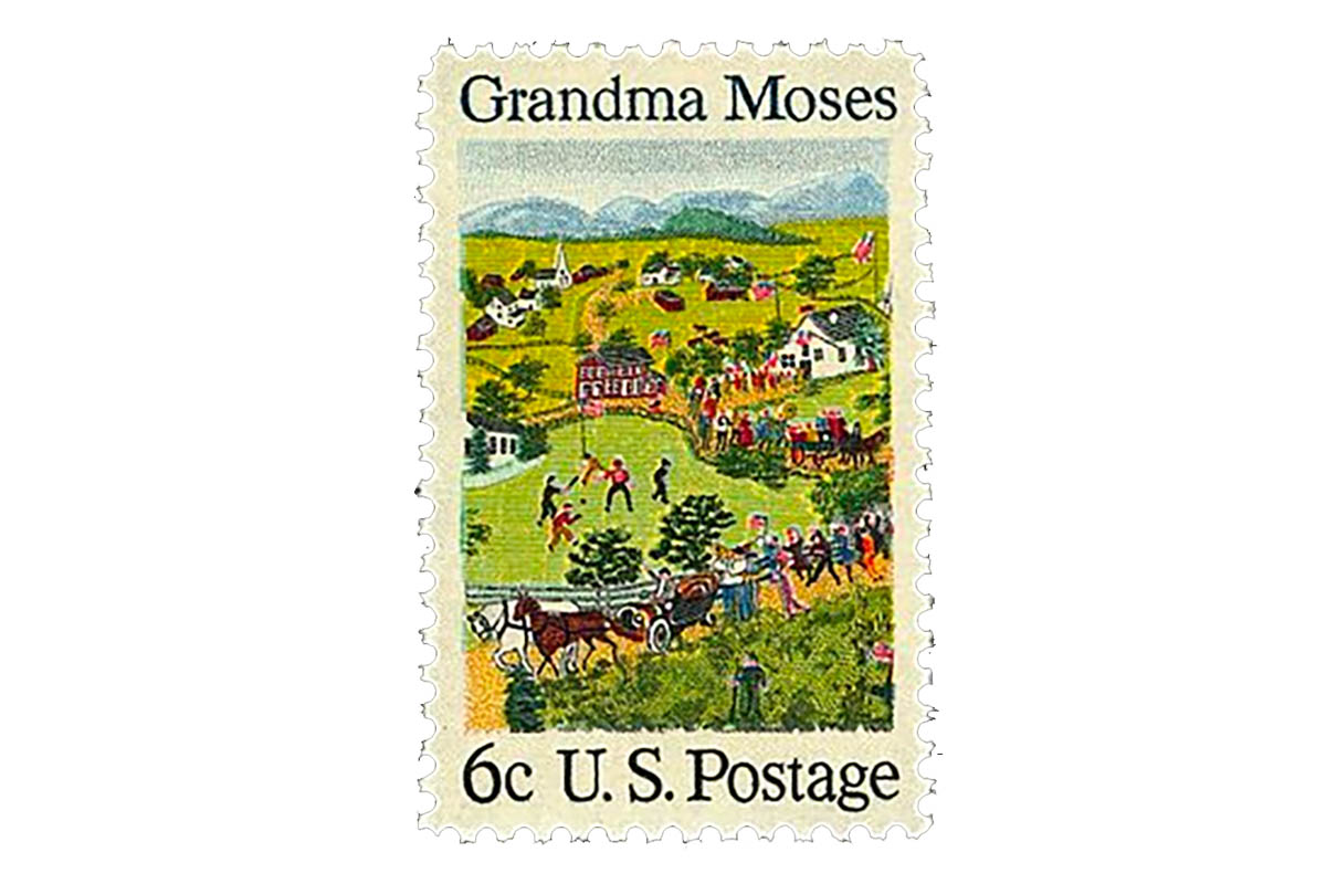 Grandma Moses Stamp