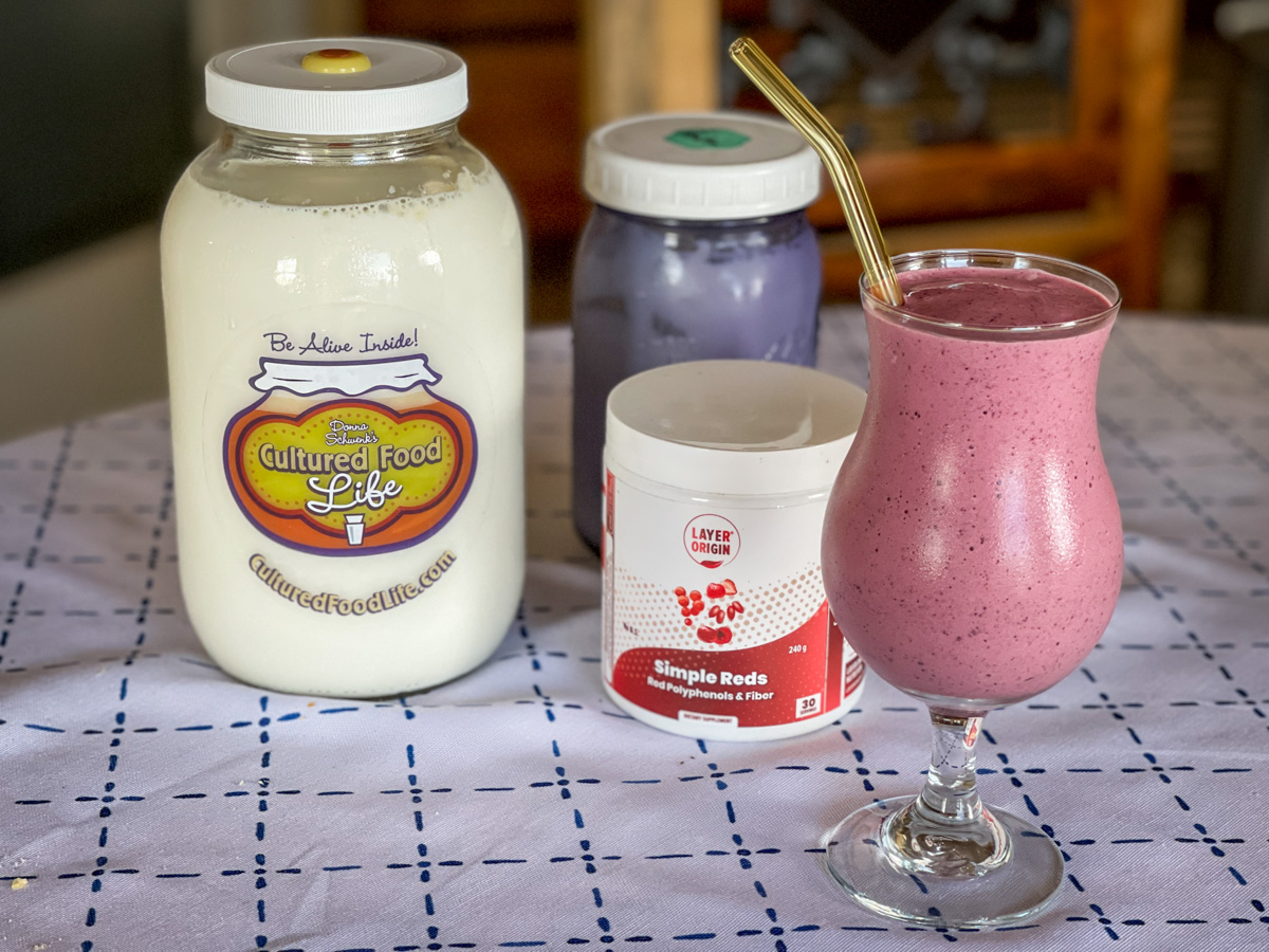 Smoothie kéfir de lait de coco & myrtilles – La cuisine d'Aurélie