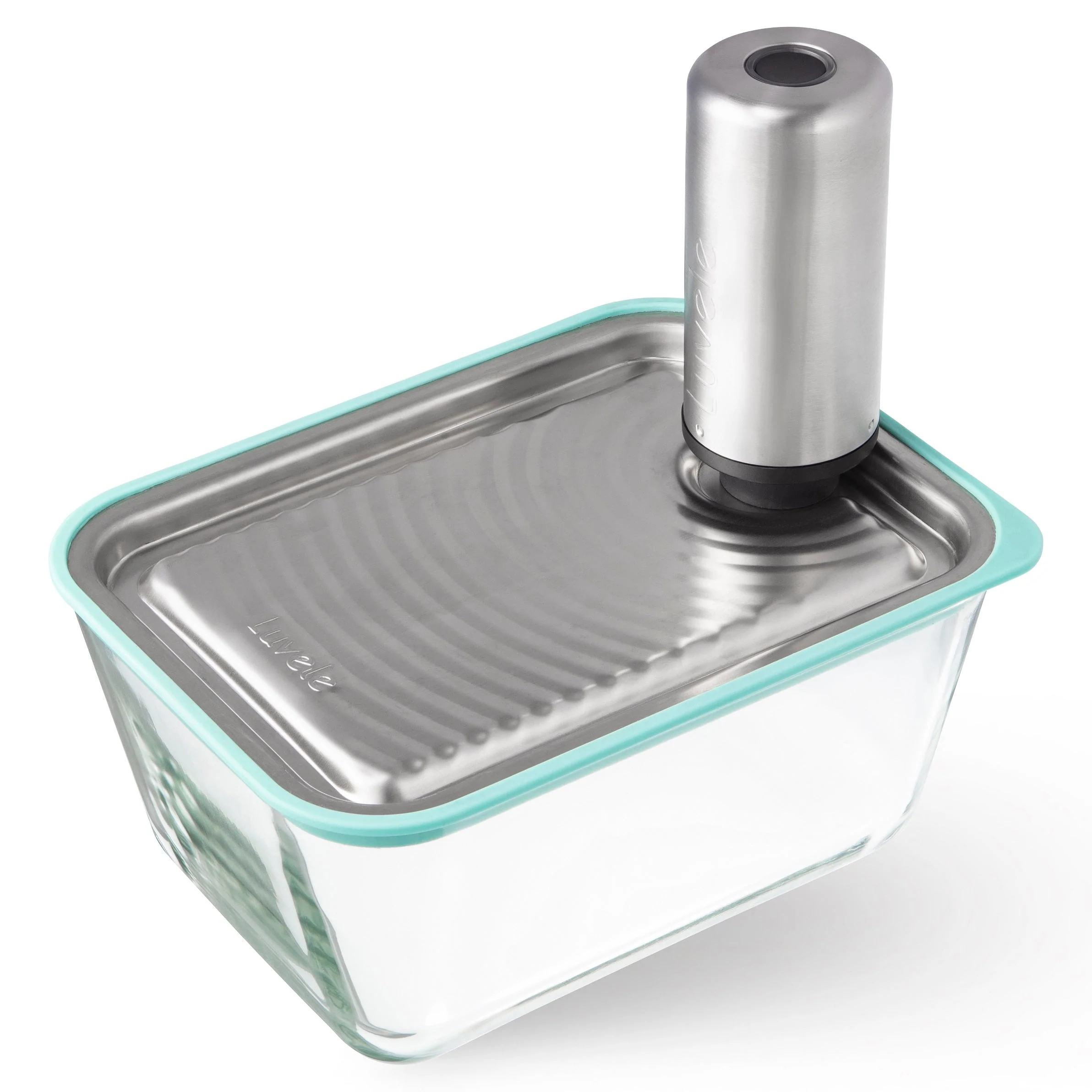 LUVELE GLASS MEAL PREP CONTAINER WITH VACUUM SEAL