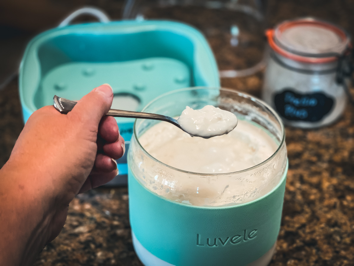 Luvele 2 Litre, (2.1qt.) Glass Yogurt Container