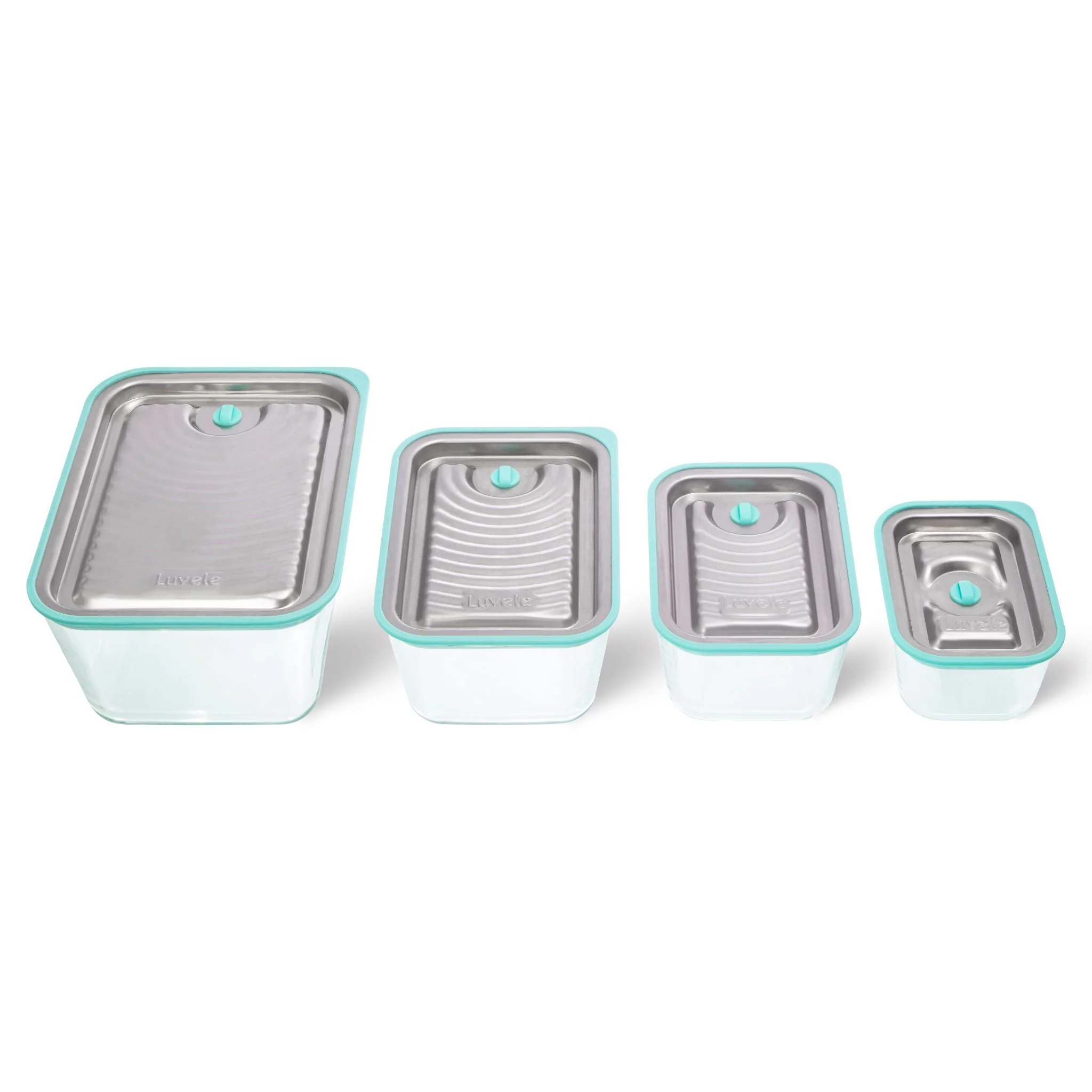 LUVELE GLASS MEAL PREP CONTAINER WITH VACUUM SEAL