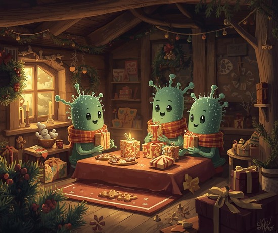 microbes christmas