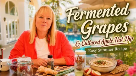 Fermented Grapes and Cultured Apple Nut and Cheese Dip