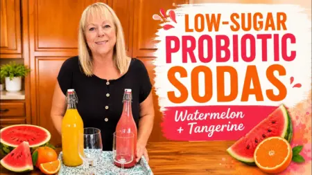How to Make Low-Sugar Probiotic Soda Watermelon & Tangerine