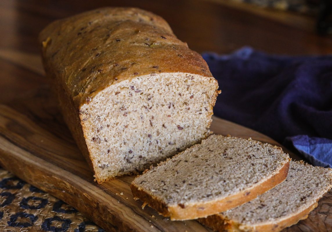 Date flax sourdough bread h-2