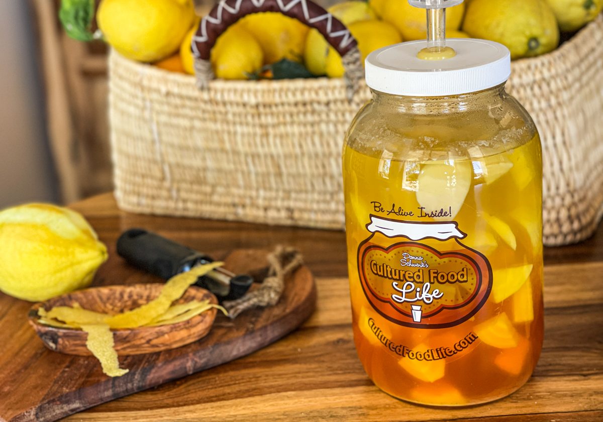 Golden Beet Kvass lemon