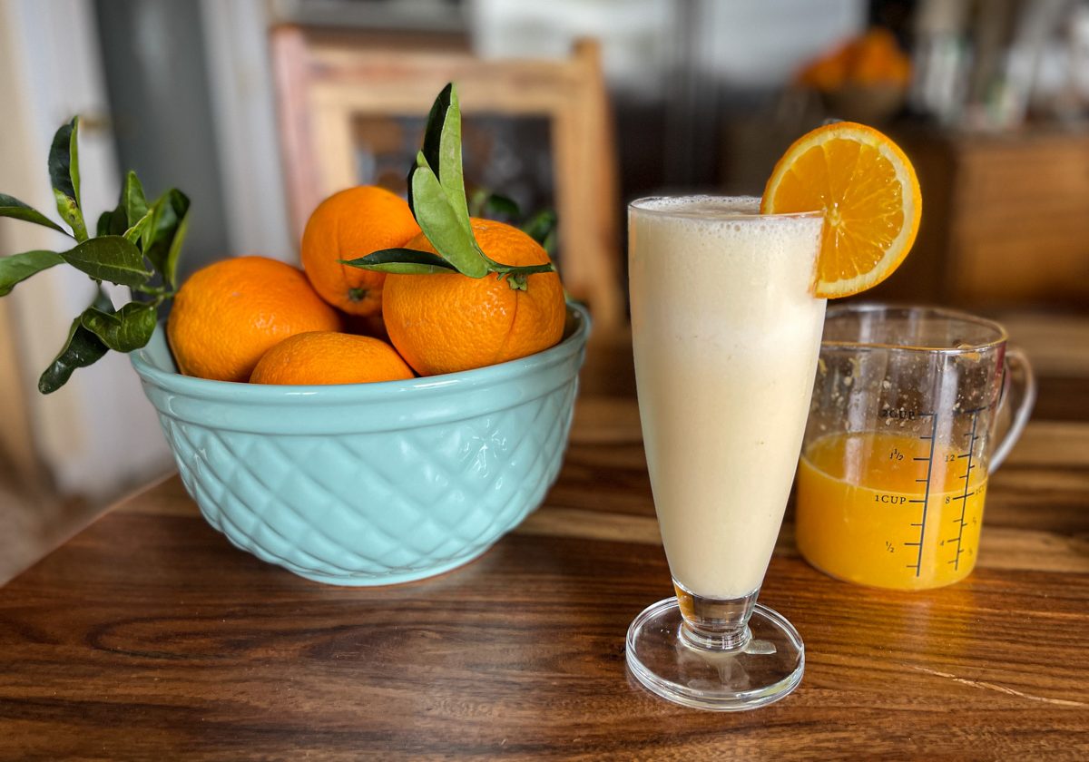 Orange Juice kefir smoothie2