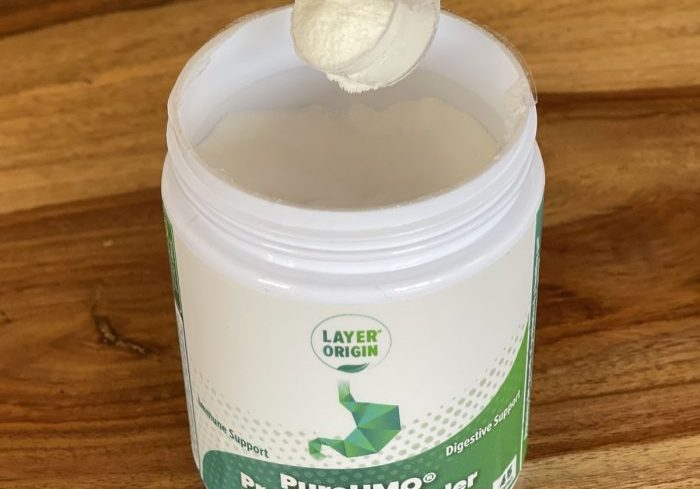 PureHMO Prebiotic Powder and scoop