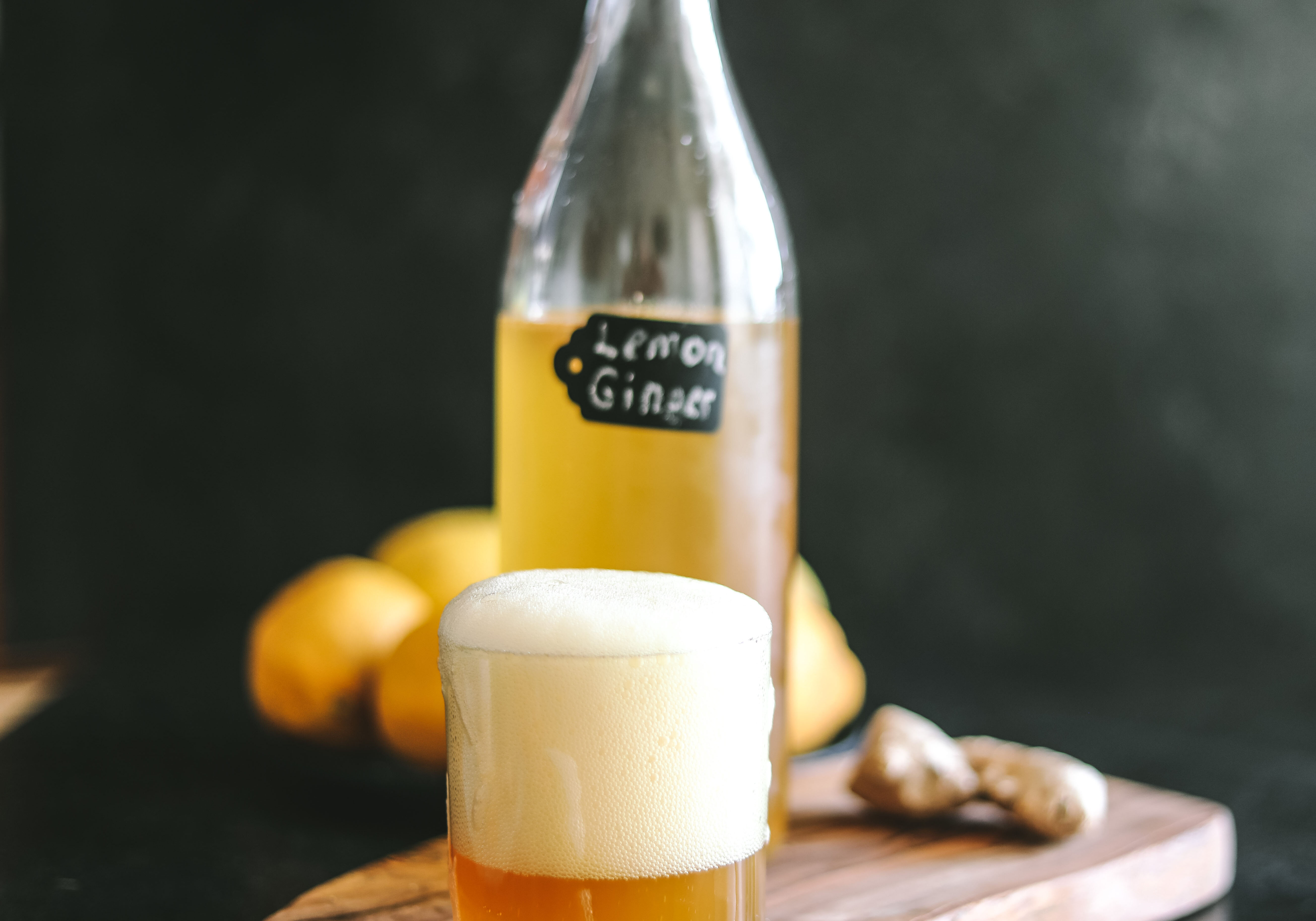 Lemon Ginger Kombucha